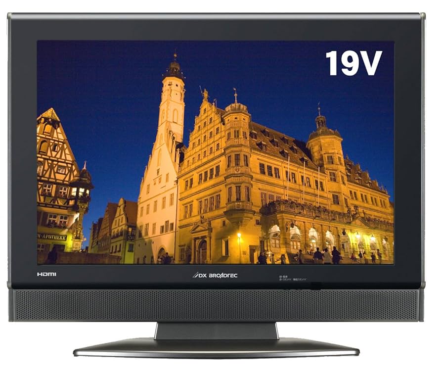 19型テレビ DX 19型テレビ DX DXアンテナ、地デジチューナ内蔵の19型液晶テレビ